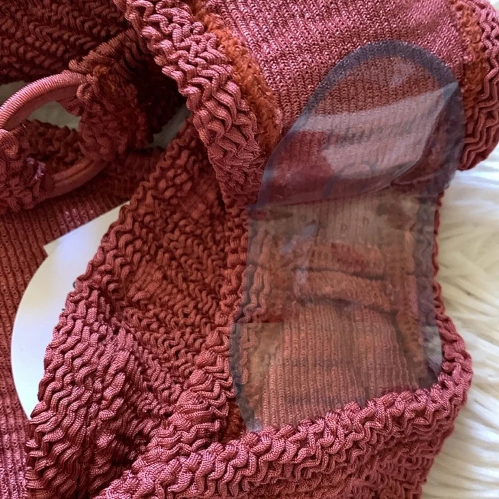 NWT Hunza g Gloria bikini set in metallic rosewood - Picture 8 of 10